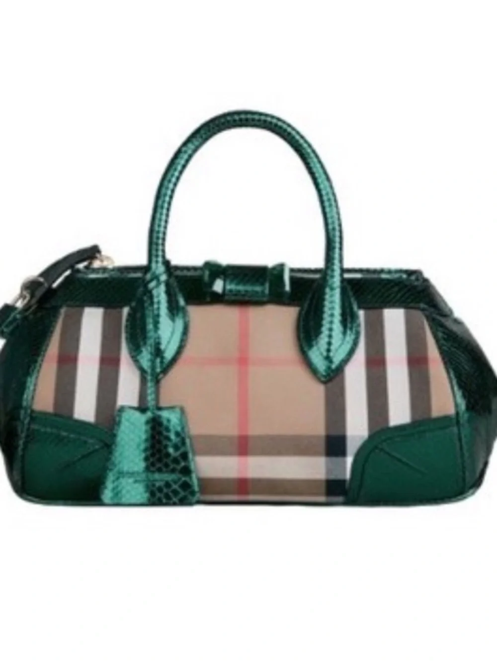 Burberry Prorsum “The Blaze” python skin trim medium size bag